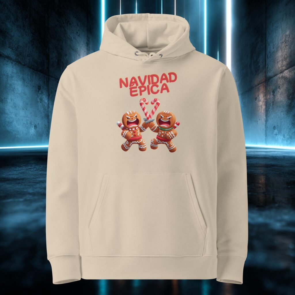 Sudadera orgánica con diseño Navidad Épica