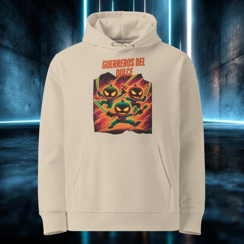 Sudadera orgánica con diseño Guerreros del Dulce