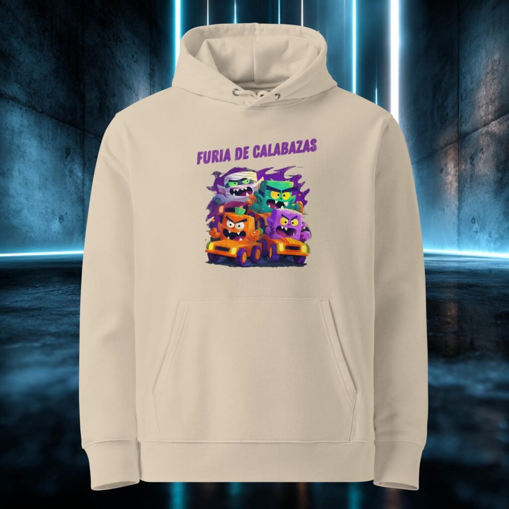Sudadera orgánica con diseño Furia de Calabazas