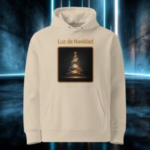 Sudadera orgánica con diseño Luz de Navidad