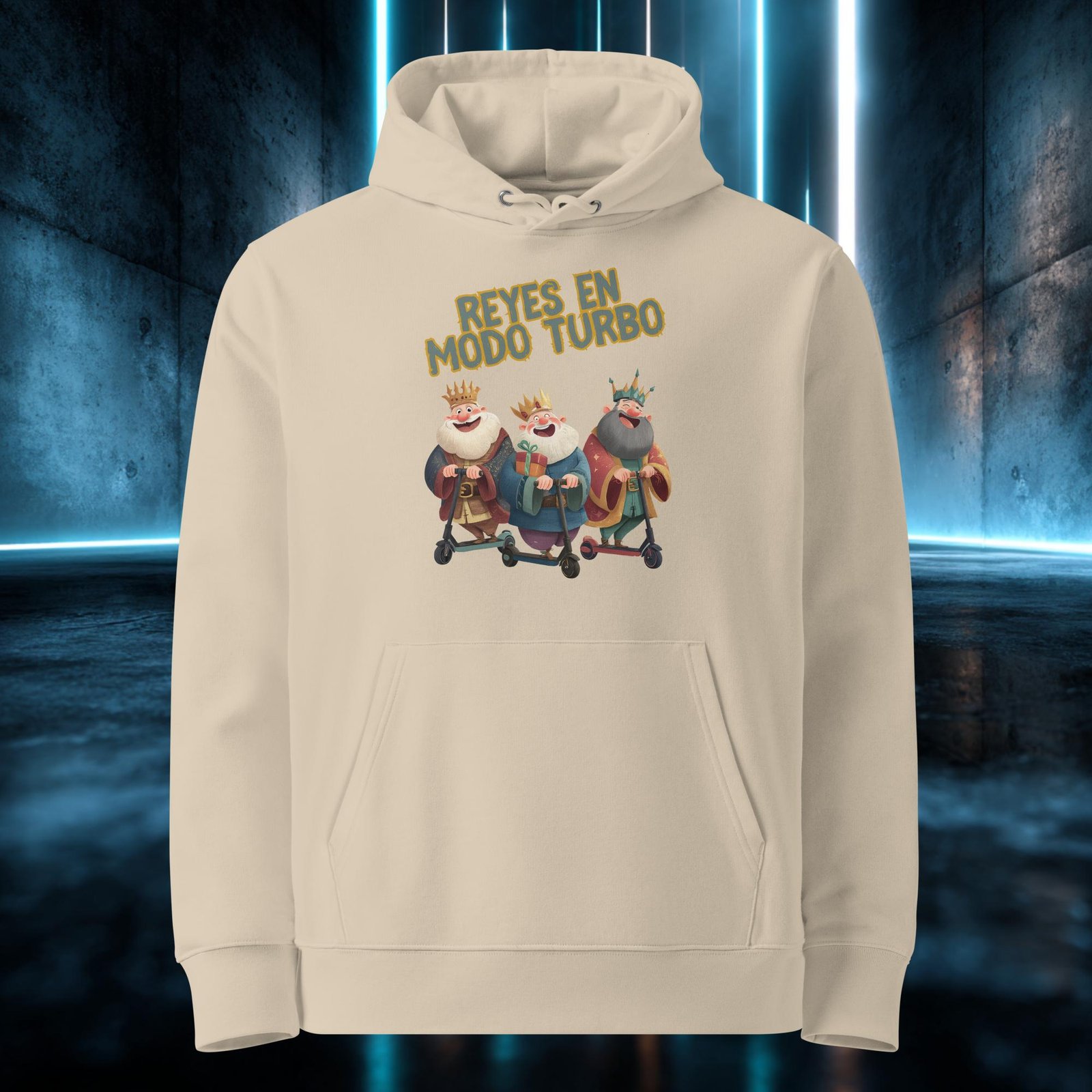 Sudadera orgánica con diseño Reyes en Modo Turbo — color 2