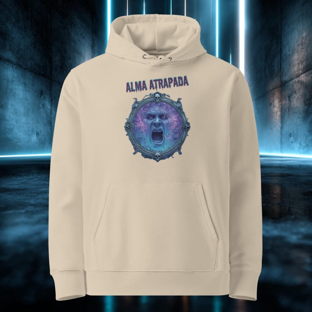 Sudadera orgánica con diseño Alma Atrapada