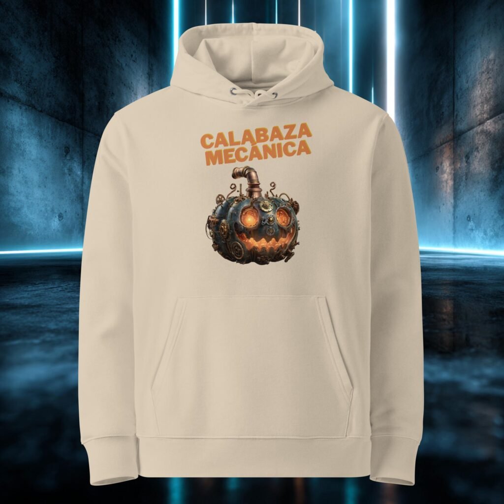 Sudadera orgánica con diseño Calabaza Mecánica