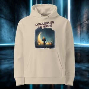 Sudadera orgánica con diseño Conjuros en la Noche