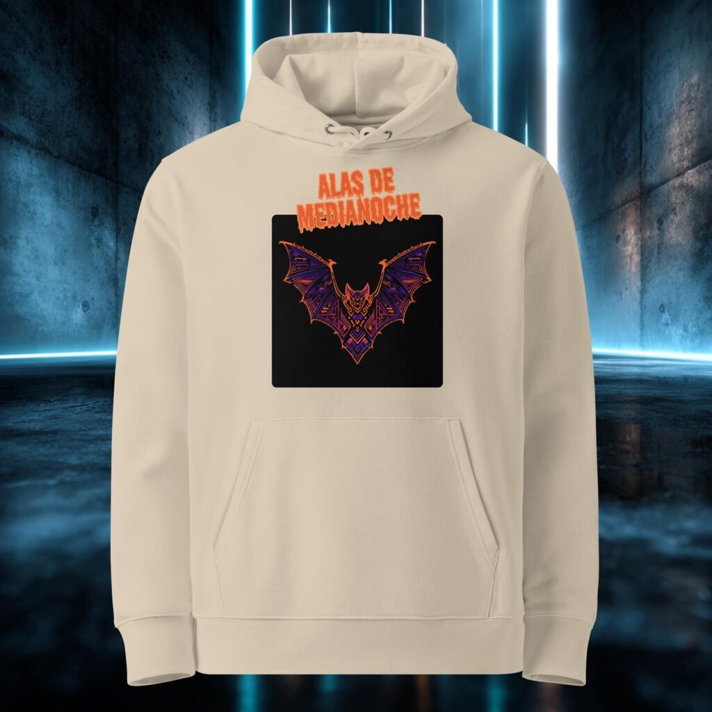 Sudadera orgánica con diseño Alas de Medianoche