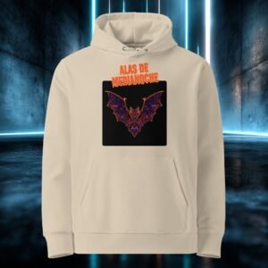 Sudadera orgánica con diseño Alas de Medianoche