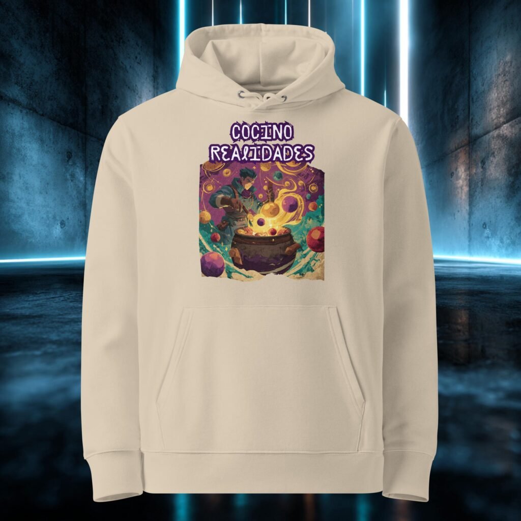 Sudadera orgánica con diseño Cocino Realidades