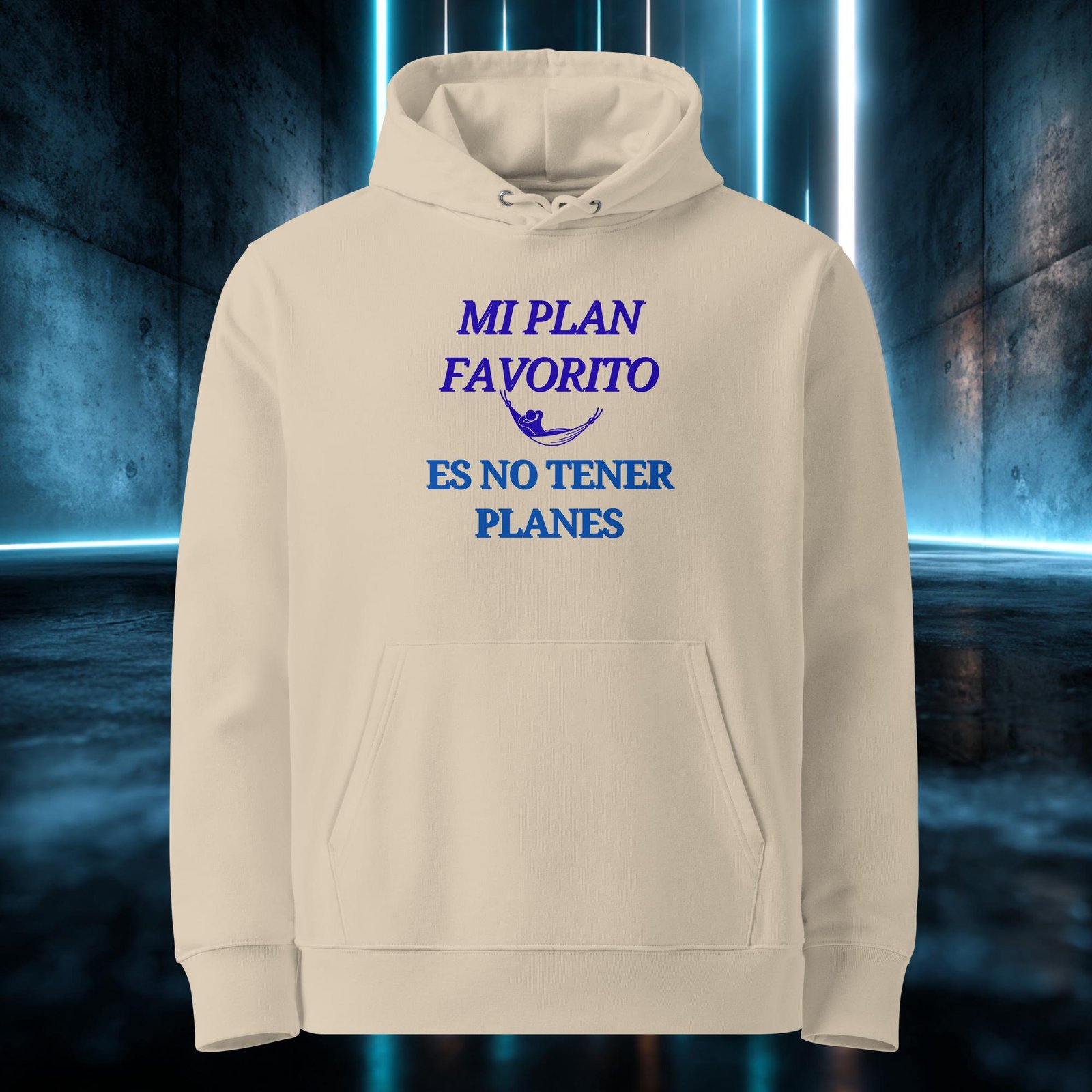 Sudadera orgánica con diseño Mi Plan Favorito Es No Tener Planes — color 2