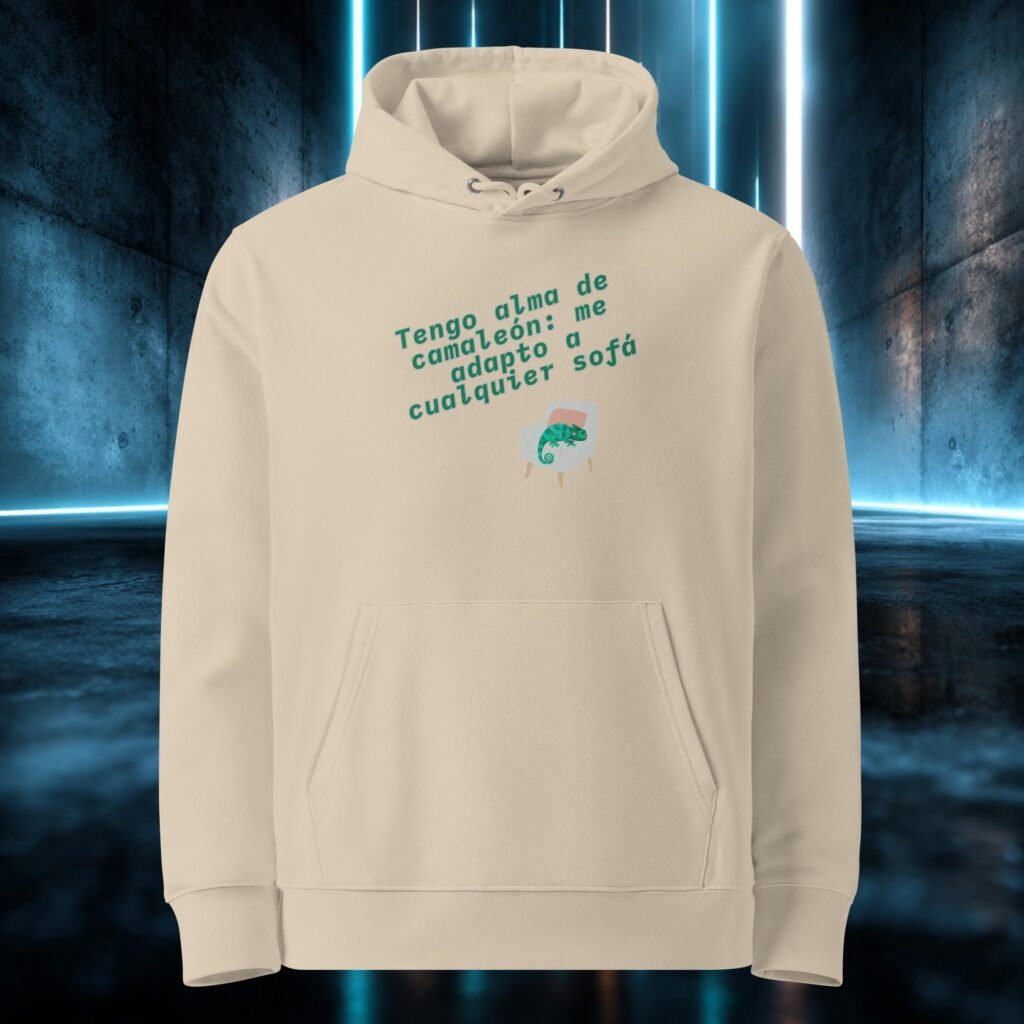 Sudadera orgánica con diseño Alma de Camaleón