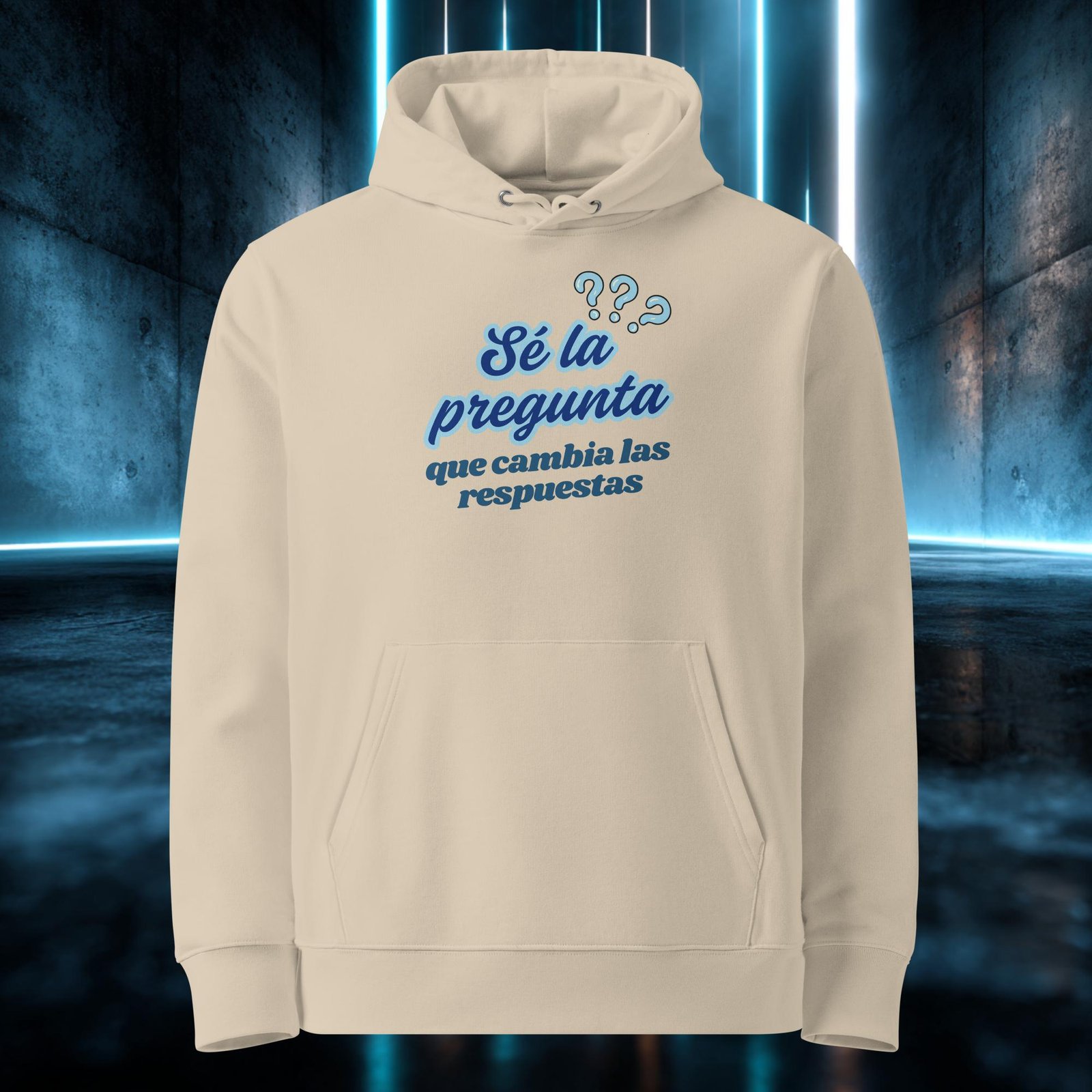 Sudadera orgánica con diseño Sé la Pregunta