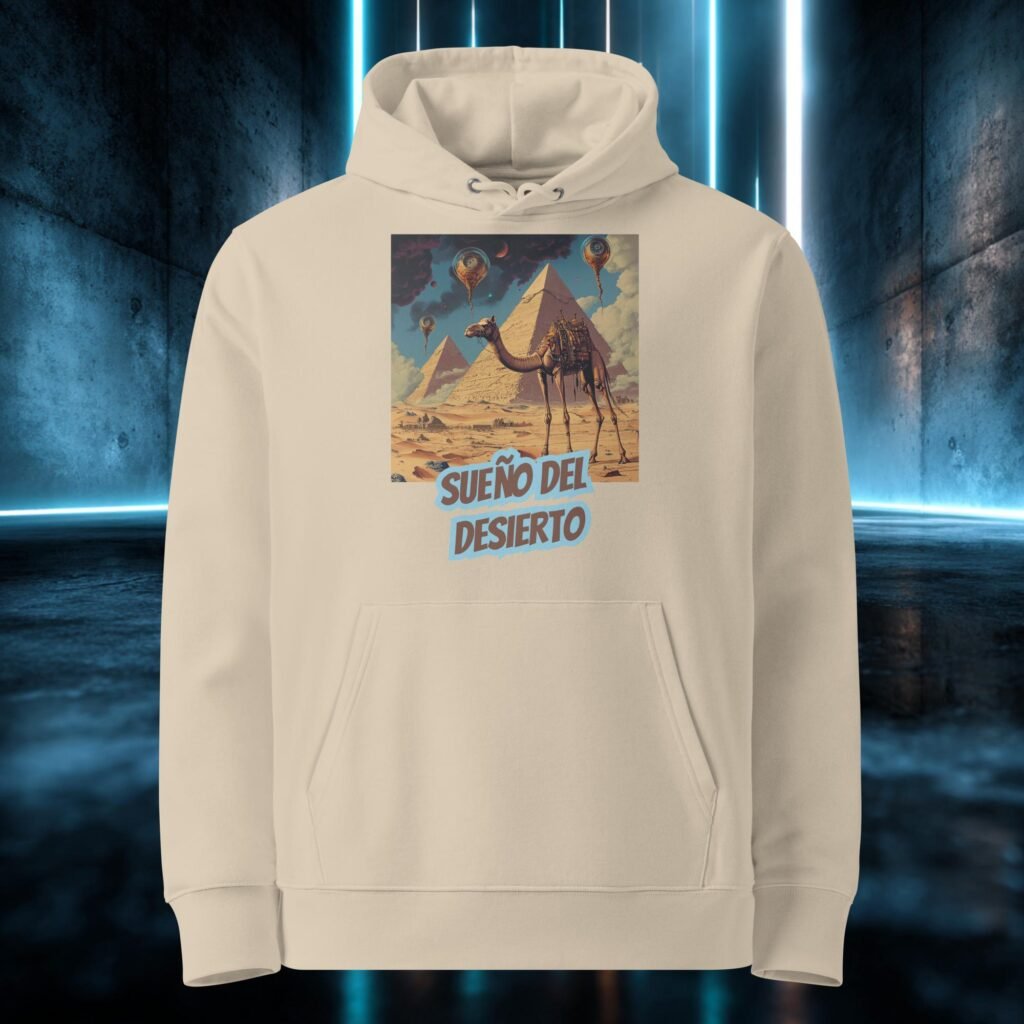 Sudadera orgánica con diseño Sueño del Desierto