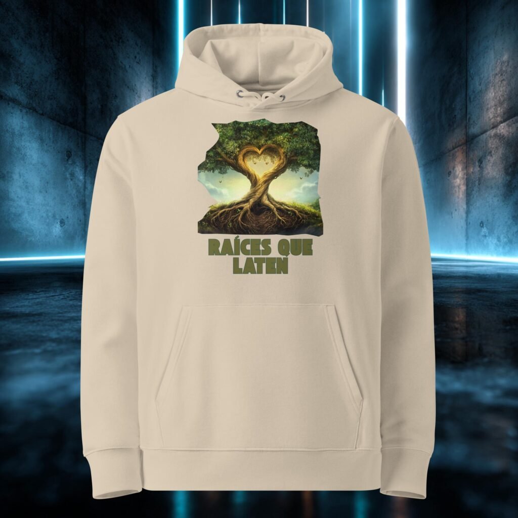 Sudadera orgánica con diseño Raíces que Laten