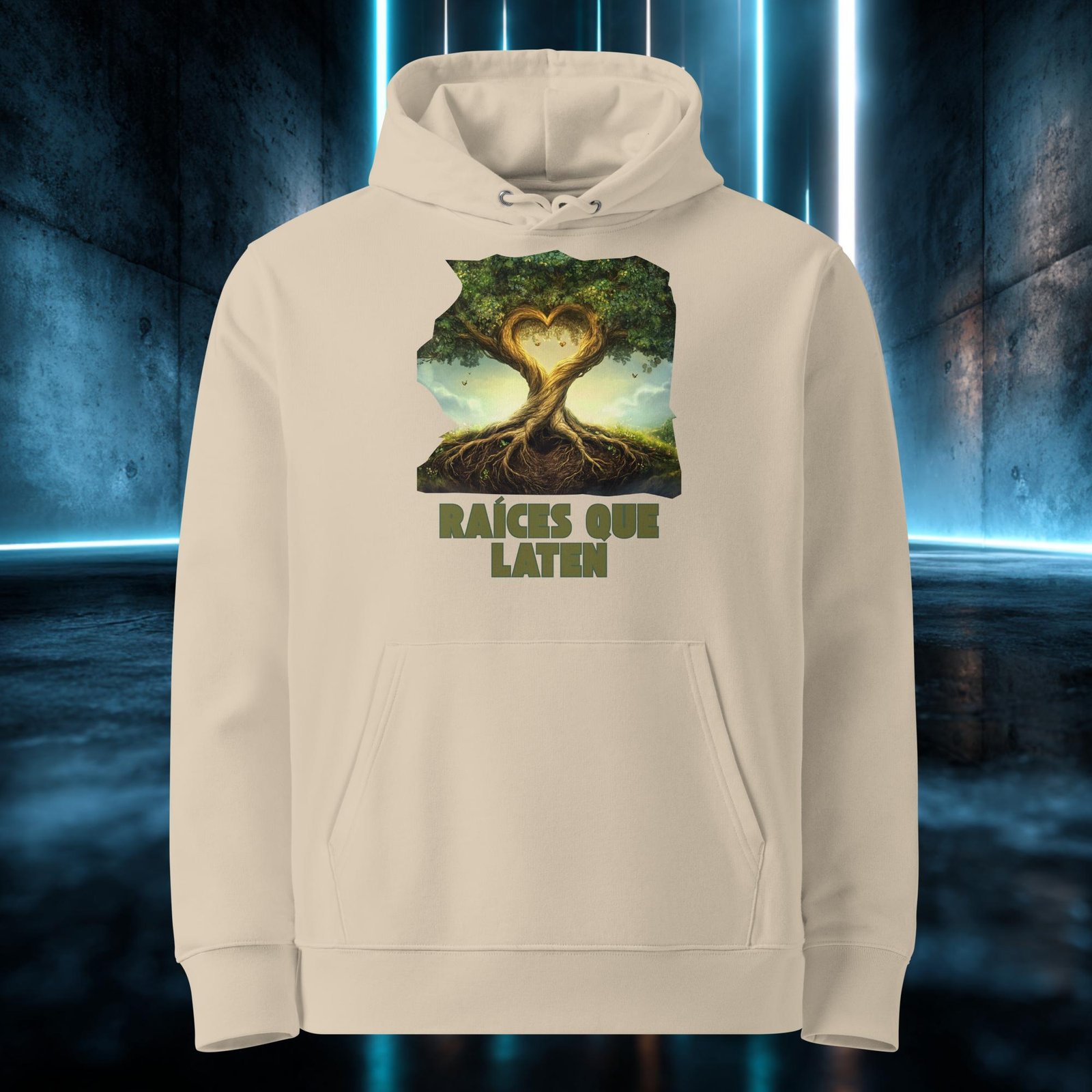 Sudadera orgánica con diseño Raíces que Laten