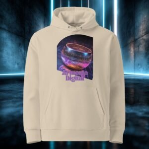 Sudadera orgánica con diseño Armonía Digital