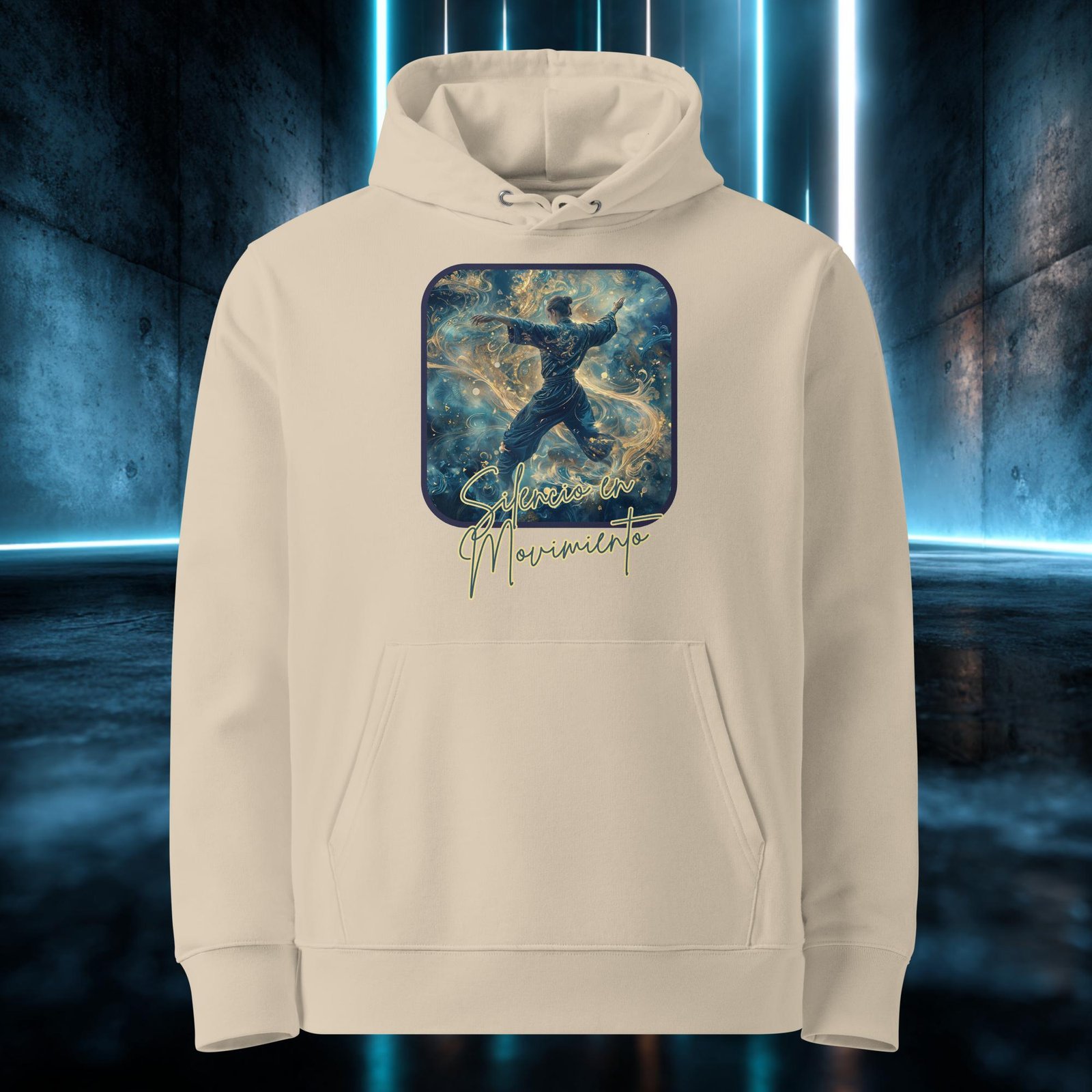 Sudadera orgánica con diseño Silencio en Movimiento — color 2