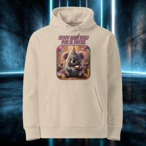 Sudadera orgánica con diseño Estoy Aquí Solo por el Pastel