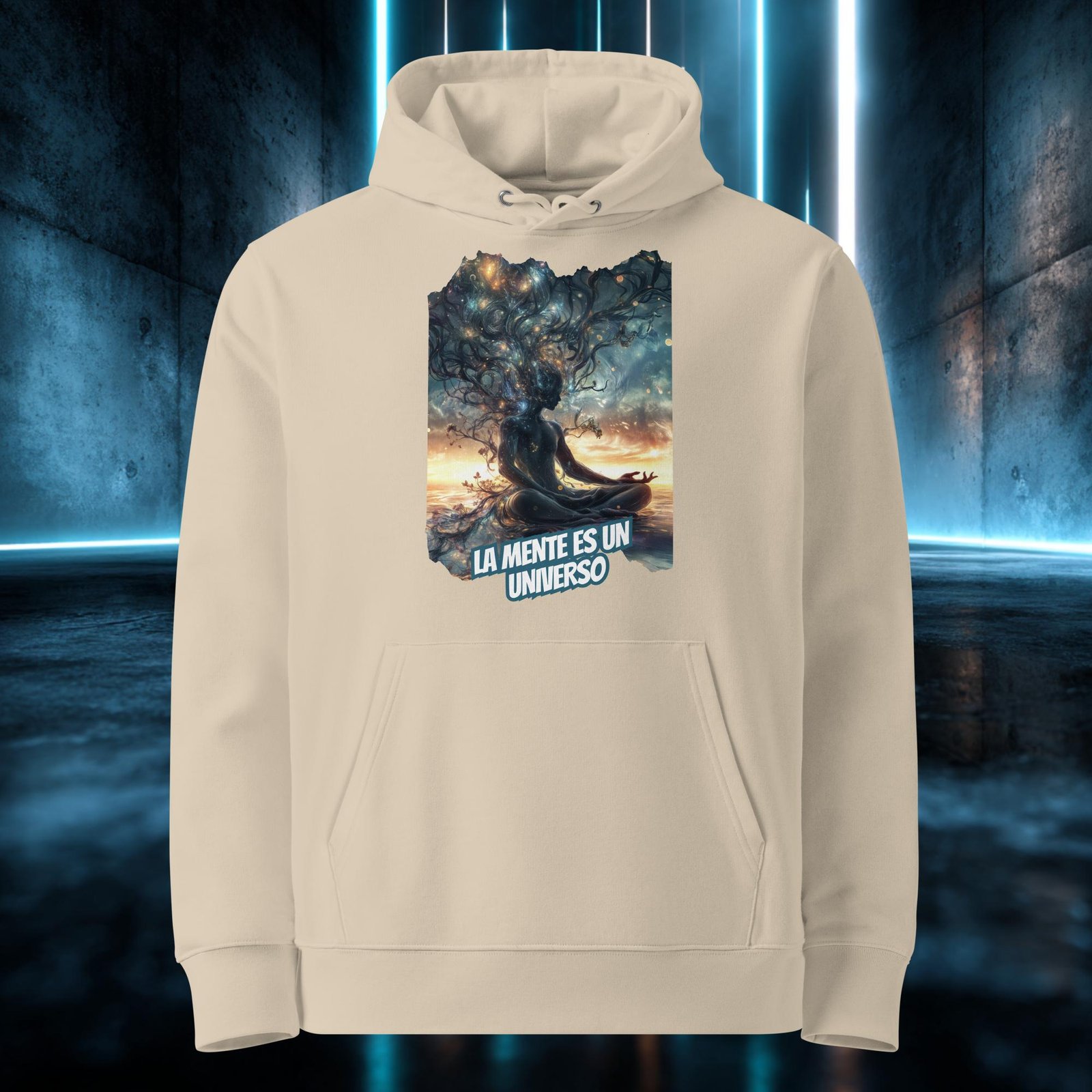 Sudadera orgánica con diseño La Mente Es un Universo — color 2
