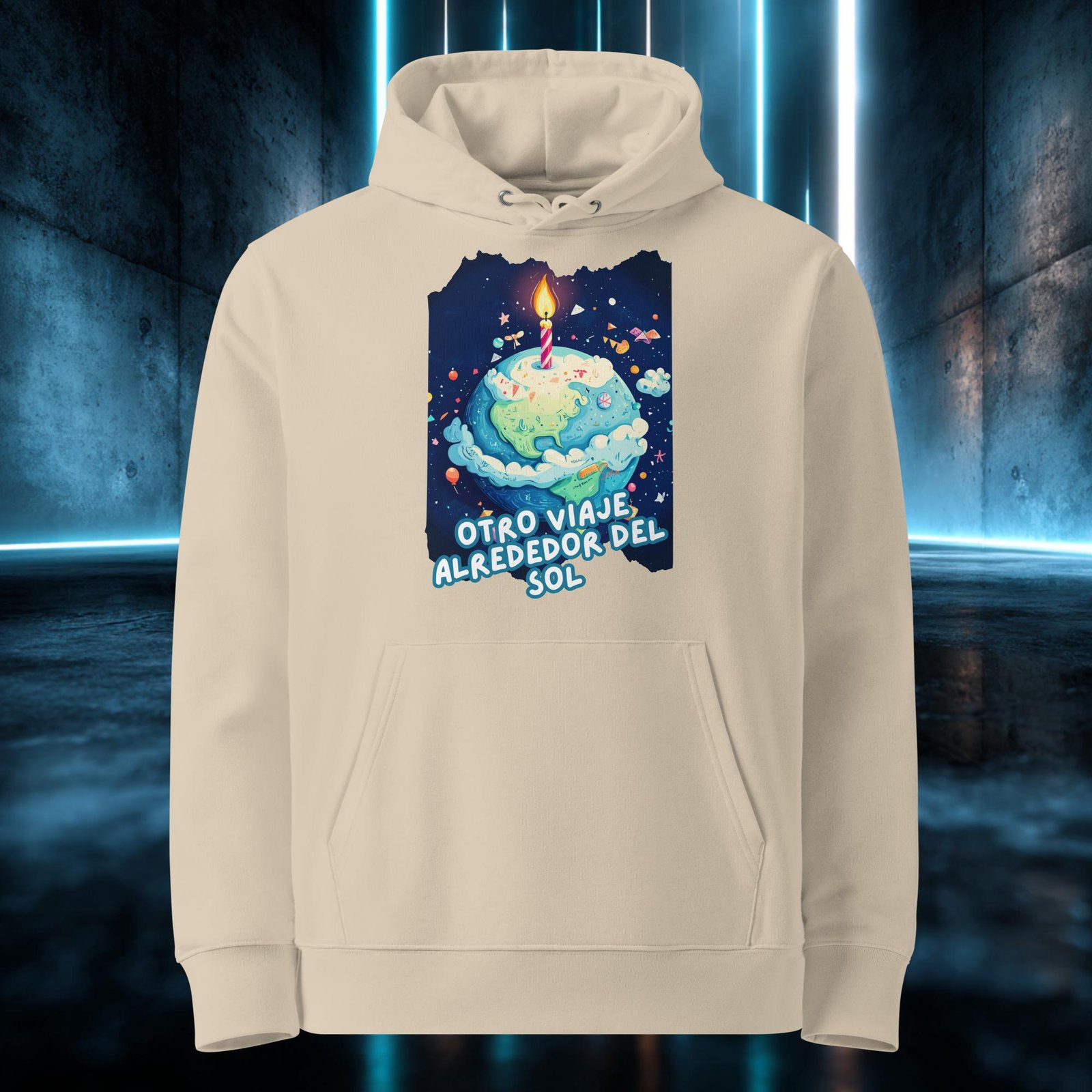 Sudadera orgánica con diseño Otro Viaje Alrededor del Sol — color 2