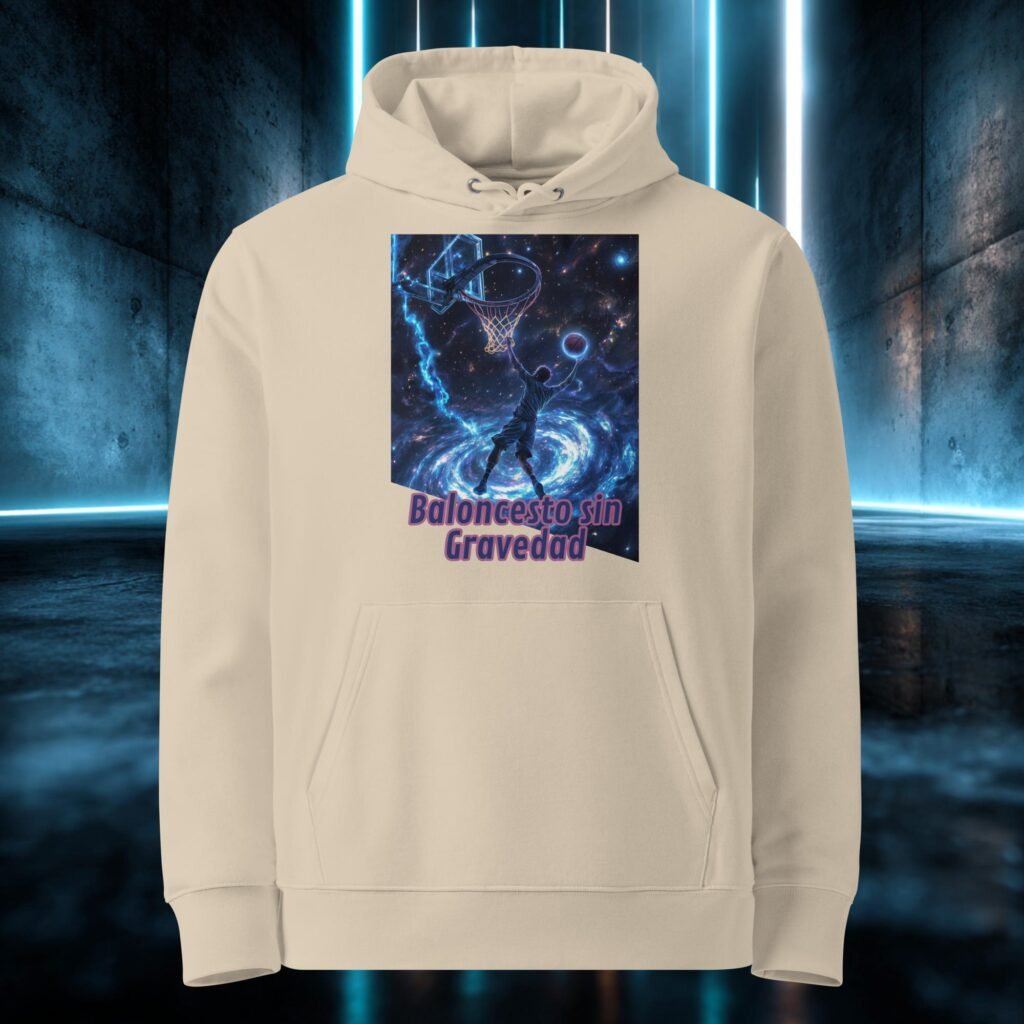 Sudadera orgánica con diseño Baloncesto sin Gravedad