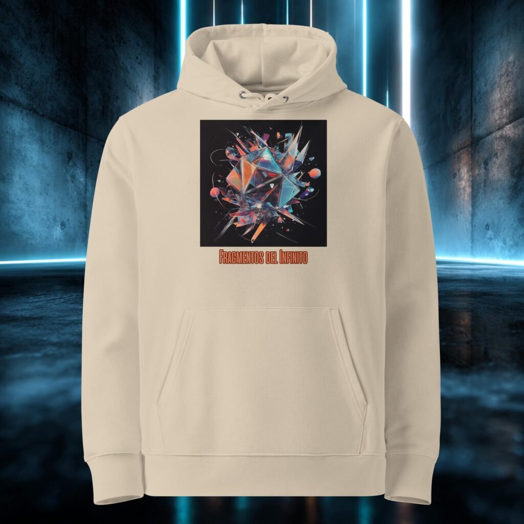 Sudadera orgánica con diseño Fragmentos del Infinito