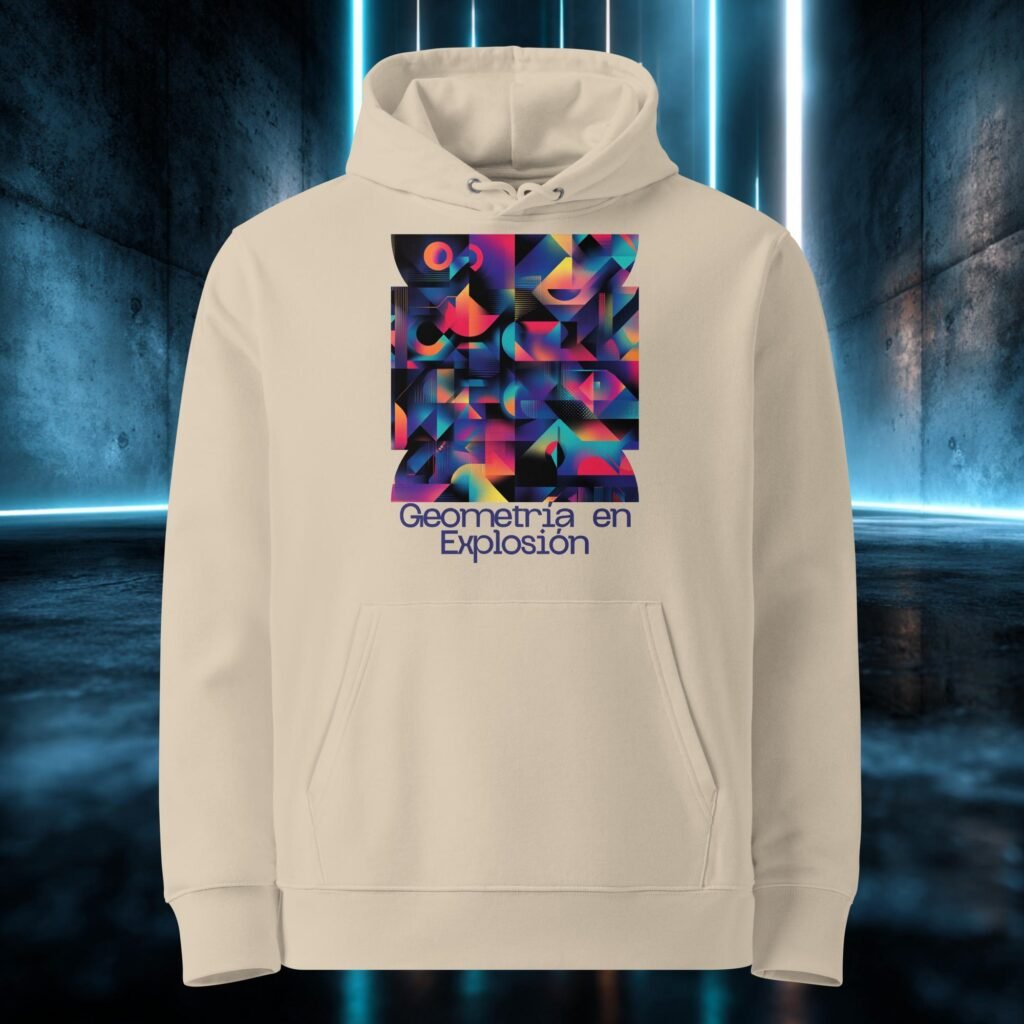 Sudadera orgánica con diseño Geometría en Explosión