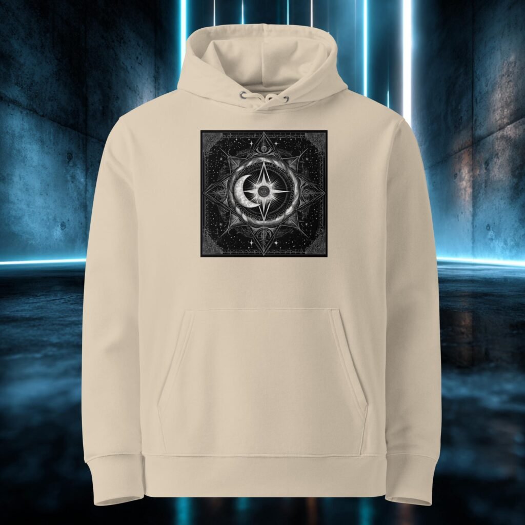 Sudadera orgánica con diseño Estrella del Norte