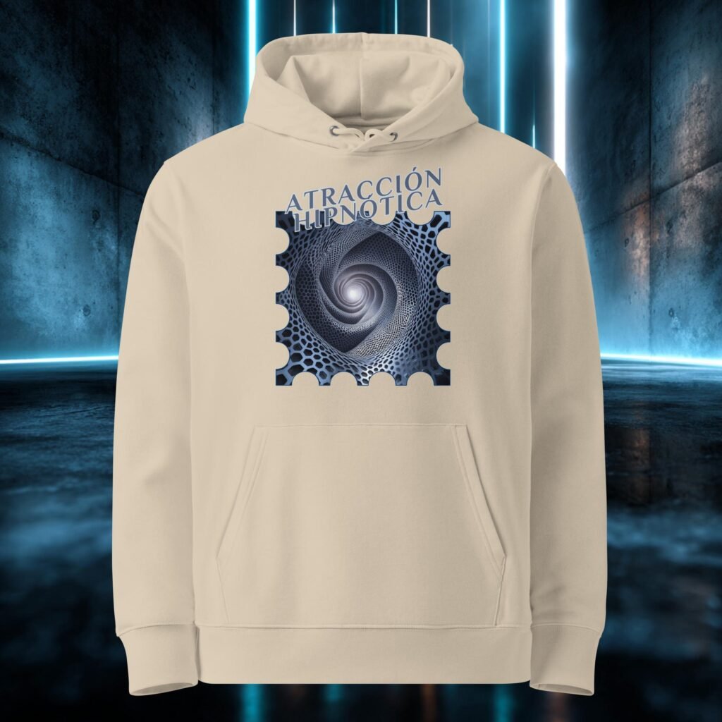 Sudadera orgánica con diseño Atracción Hipnótica