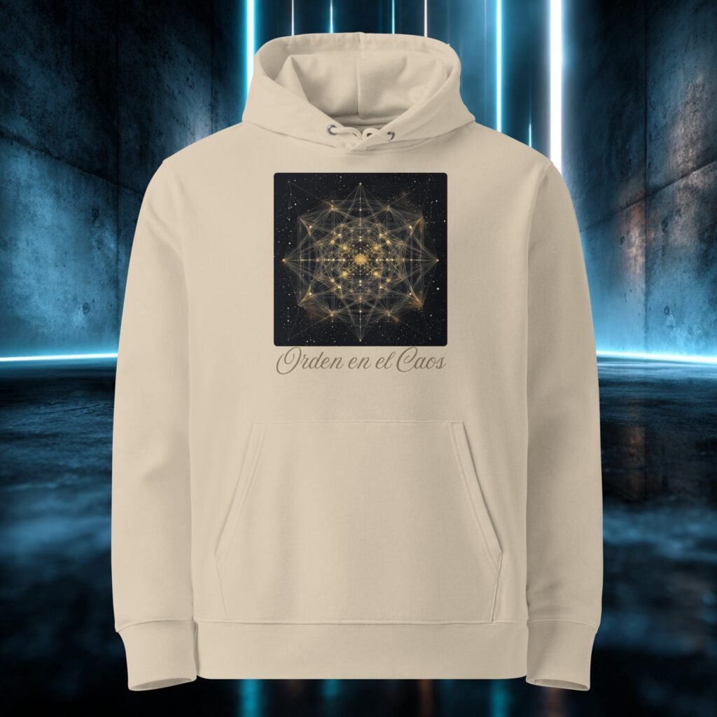 Sudadera orgánica con diseño Orden Dorado