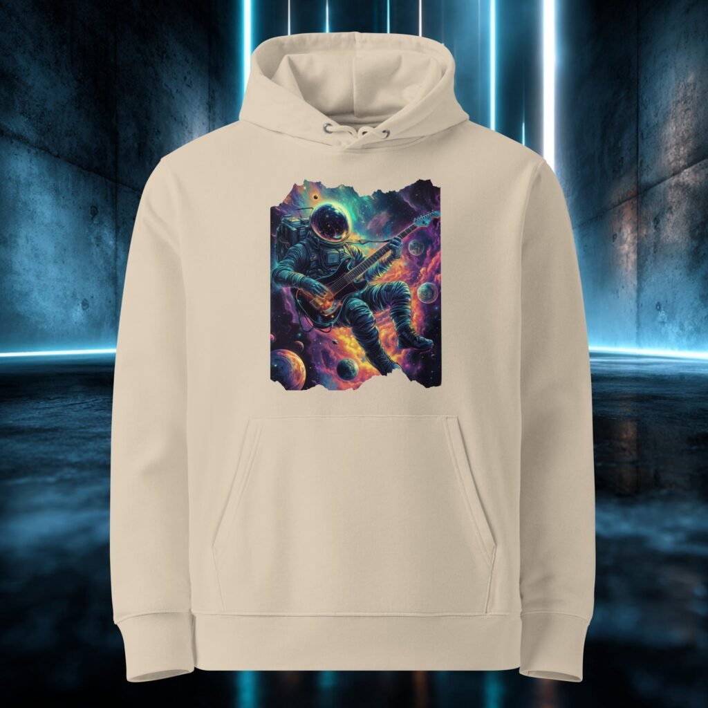 Sudadera orgánica con diseño Concierto en Órbita