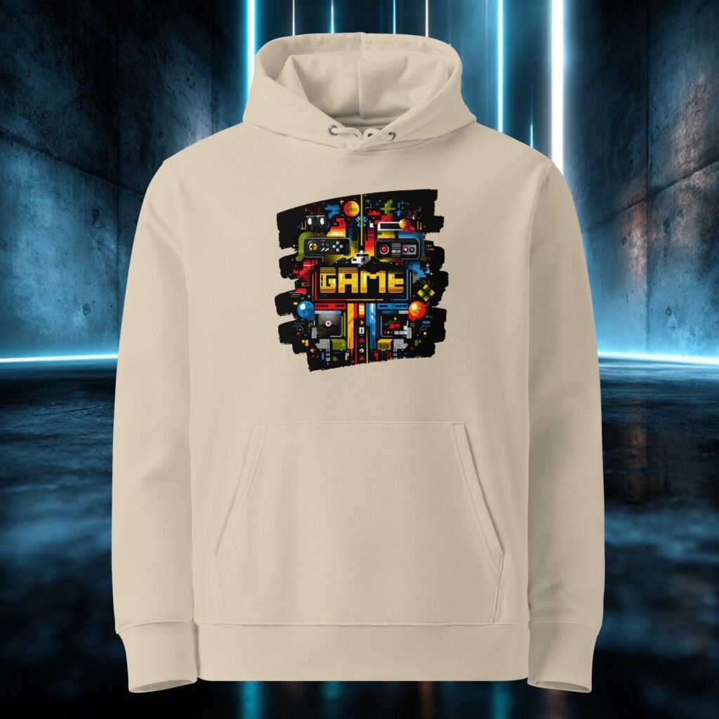 Sudadera orgánica con diseño Modo Juego