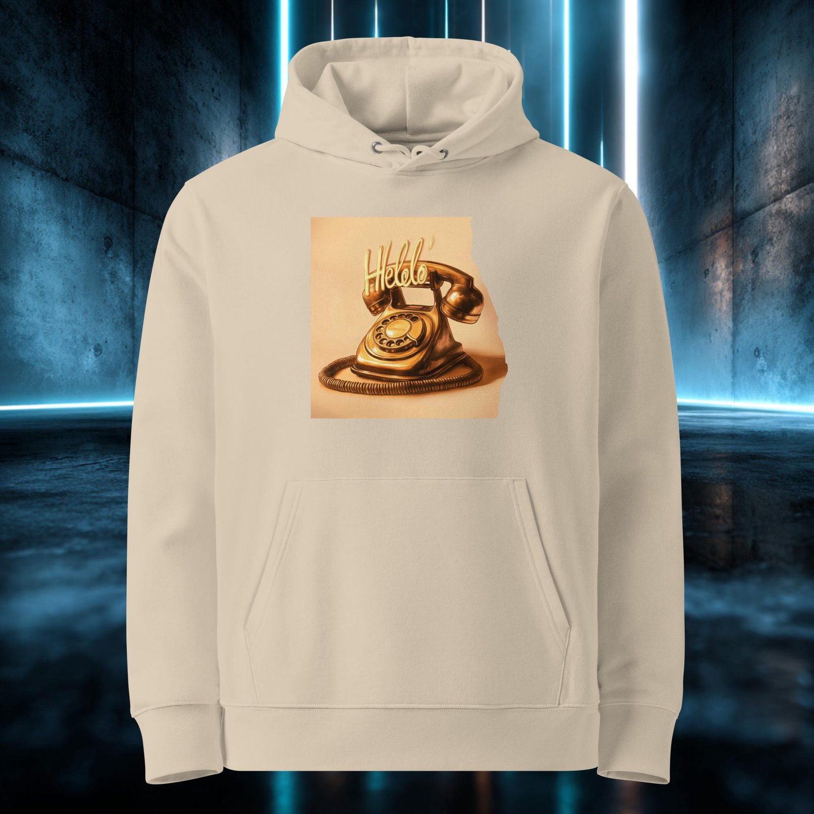 Sudadera orgánica con diseño Llamada Dorada