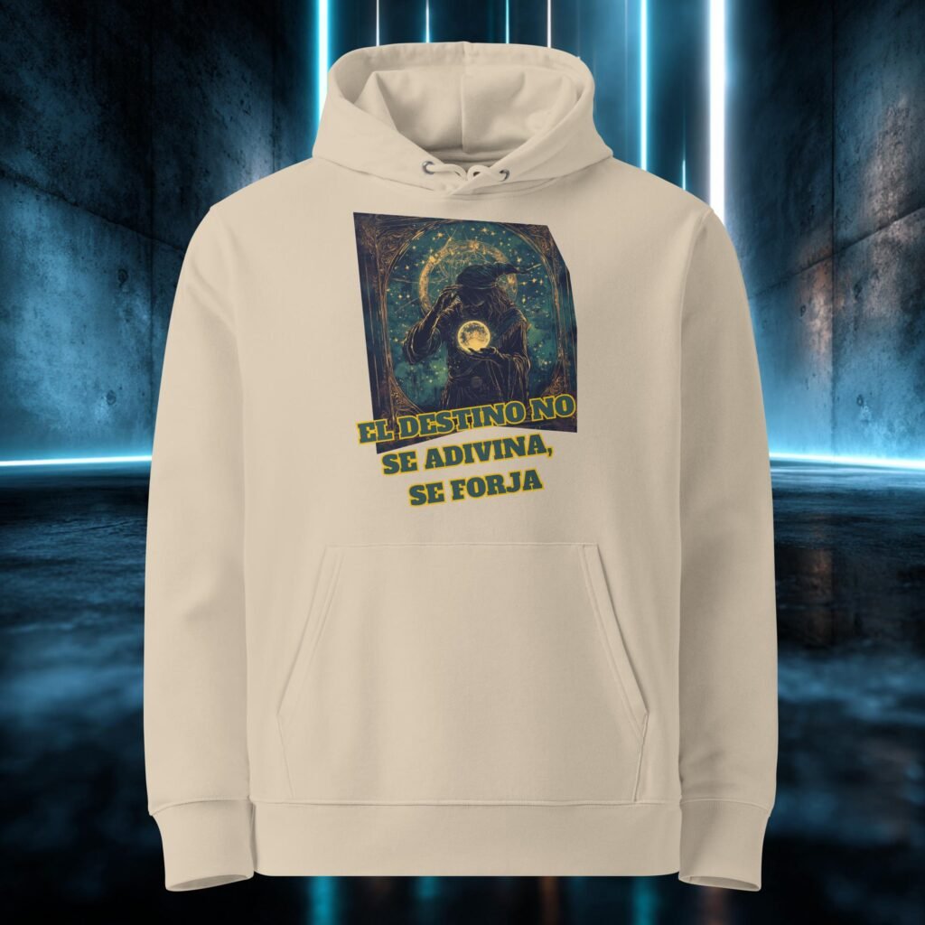 Sudadera orgánica con diseño El Destino No Se Adivina