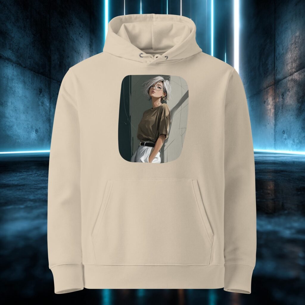 Sudadera orgánica con diseño Silueta de Estudio
