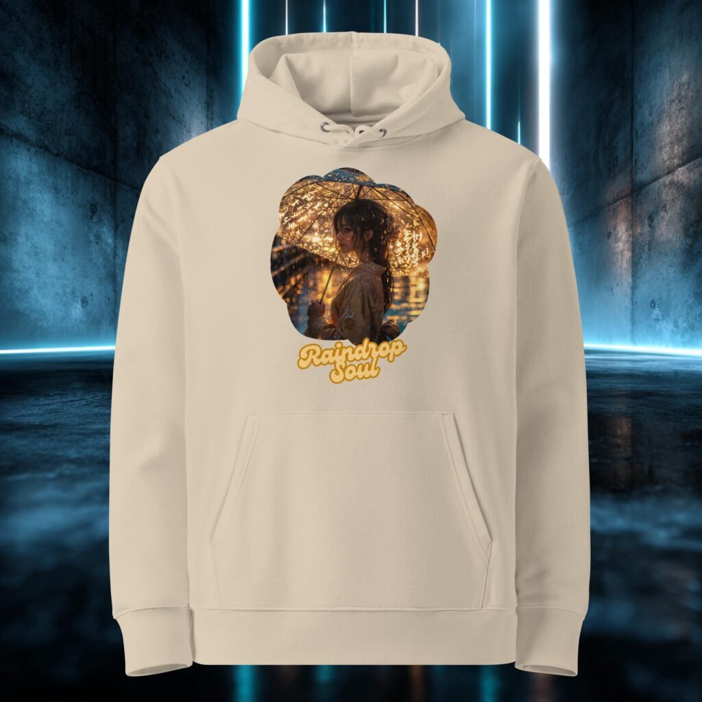 Sudadera orgánica con diseño Alma de Lluvia