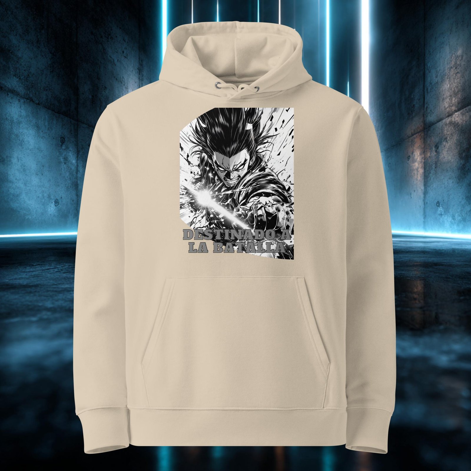 Sudadera orgánica con diseño Destinado a la Batalla — color 2