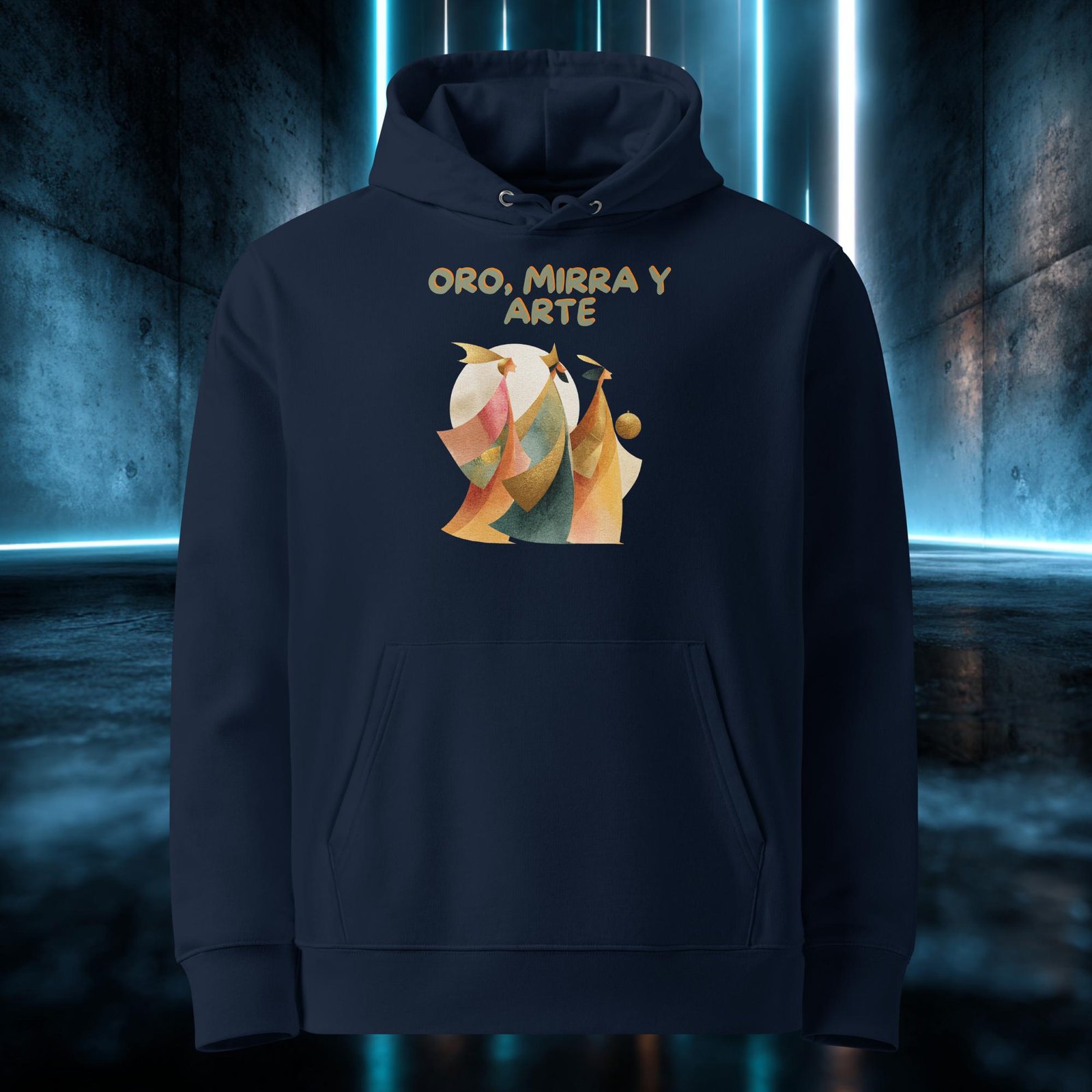 Sudadera orgánica con diseño Oro, Mirra y Arte — color 2