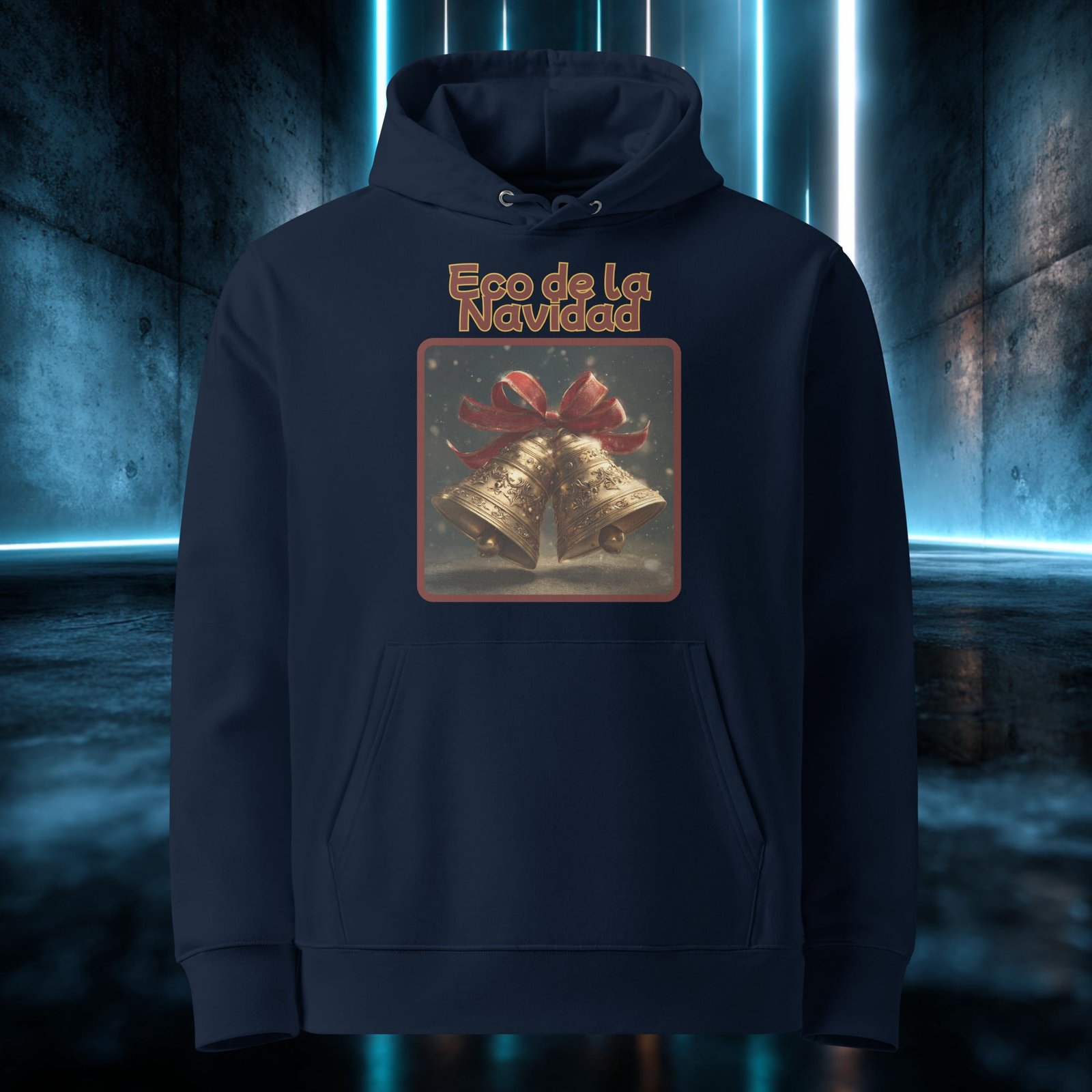 Sudadera orgánica con diseño Eco de la Navidad — color 2