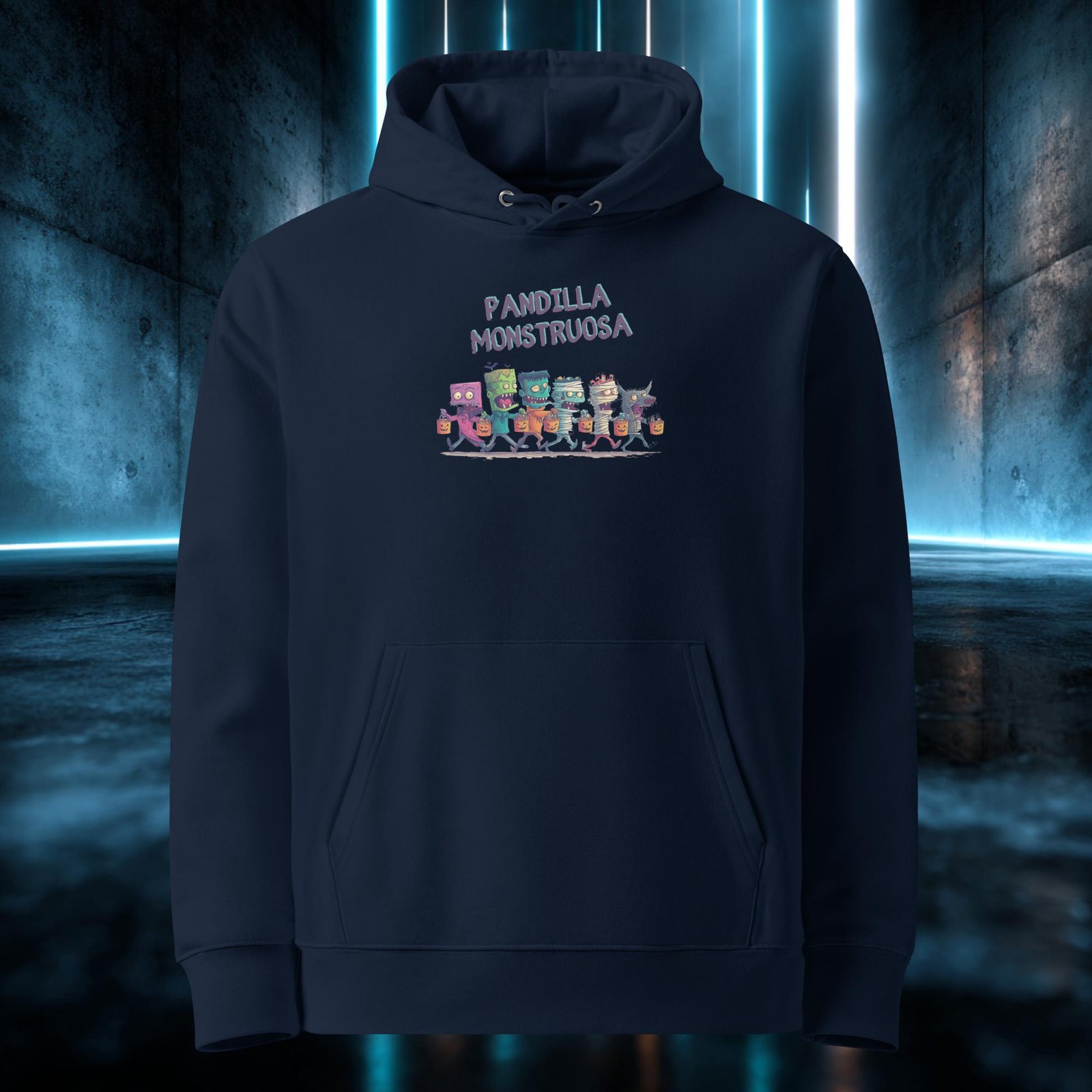 Sudadera orgánica con diseño Pandilla Monstruosa — color 2