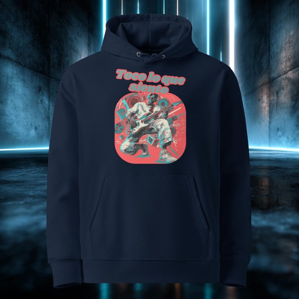 Sudadera orgánica con diseño Toco lo Que Siento