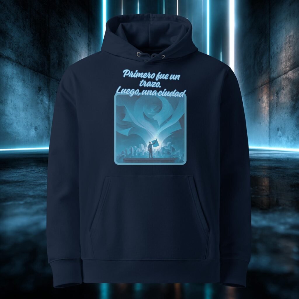 Sudadera orgánica con diseño Primero Fue un Trazo