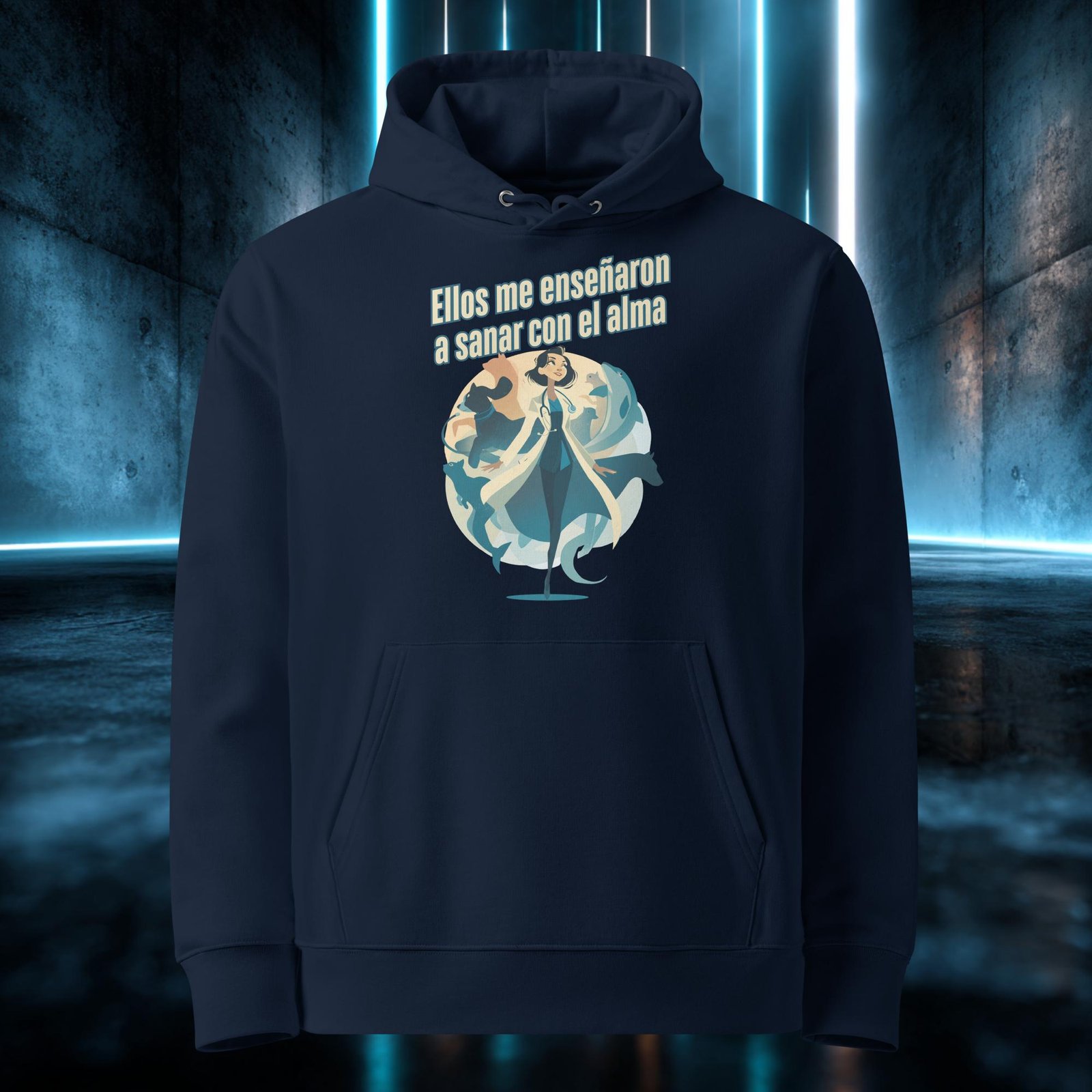 Sudadera orgánica con diseño Sanar con el Alma — color 3