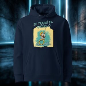 Sudadera orgánica con diseño Se Tragó el Anzuelo