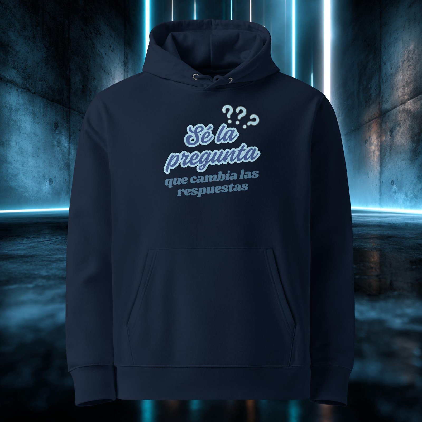 Sudadera orgánica con diseño Sé la Pregunta — color 2