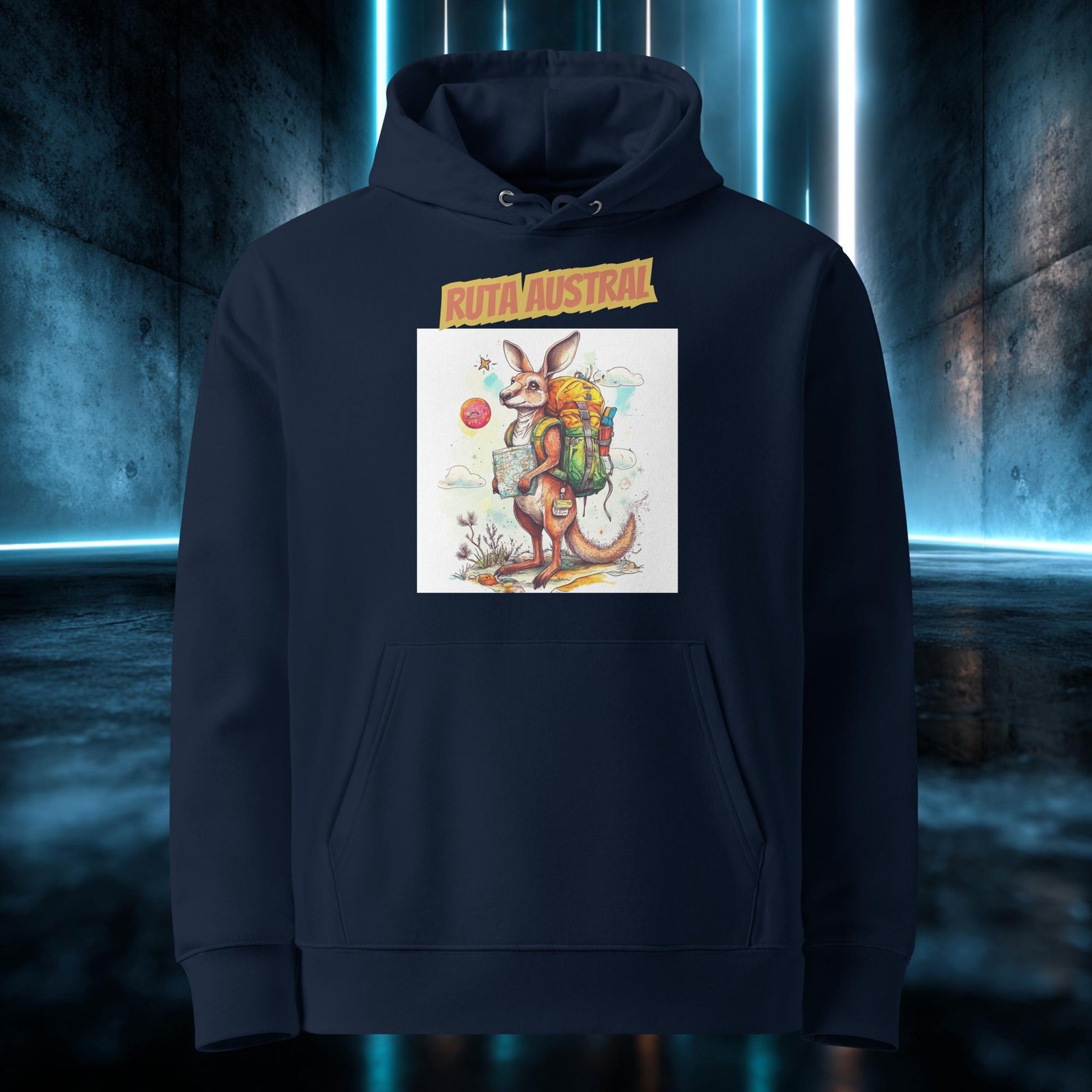 Sudadera orgánica con diseño Ruta Austral — color 2