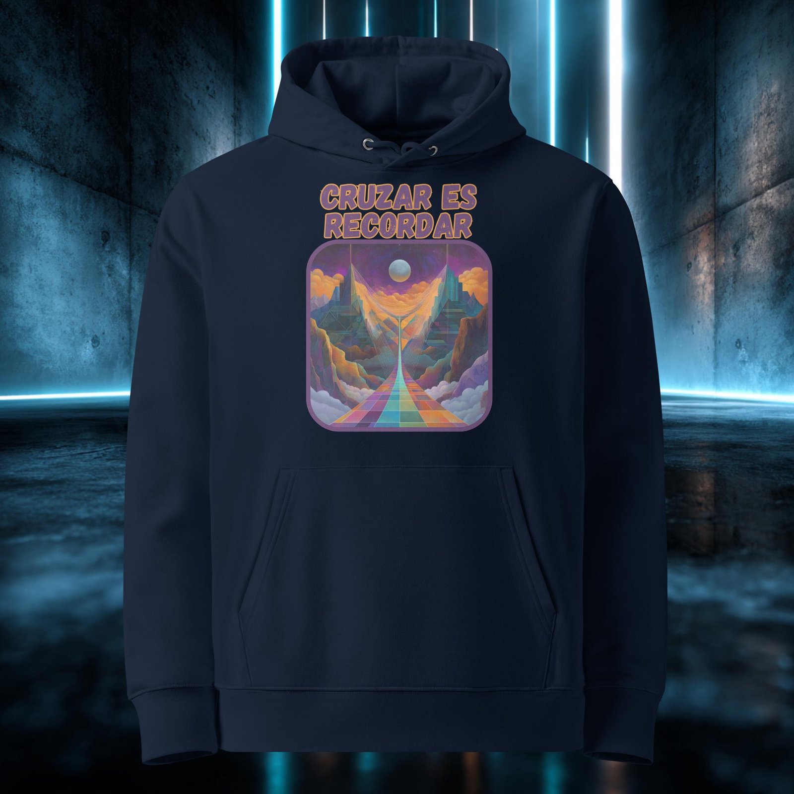 Sudadera orgánica con diseño Cruzar Es Recordar — color 3