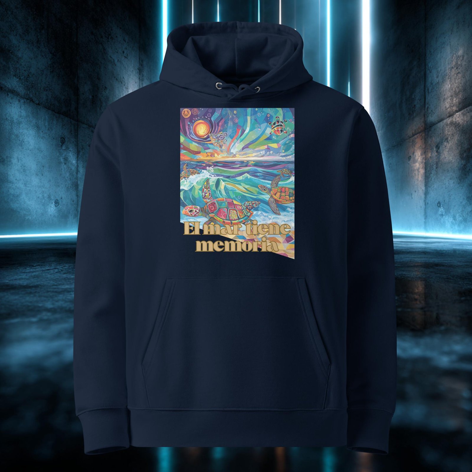 Sudadera orgánica con diseño El Mar Tiene Memoria — color 2