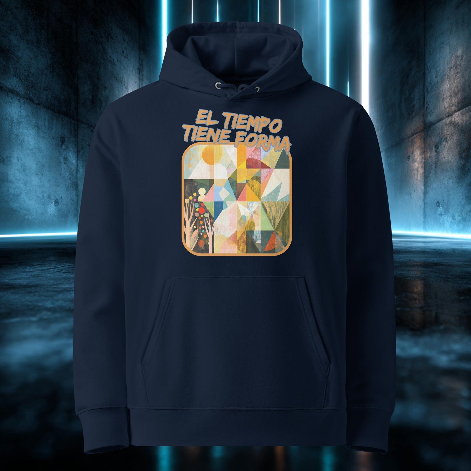 Sudadera orgánica con diseño El Tiempo Tiene Forma — color 2