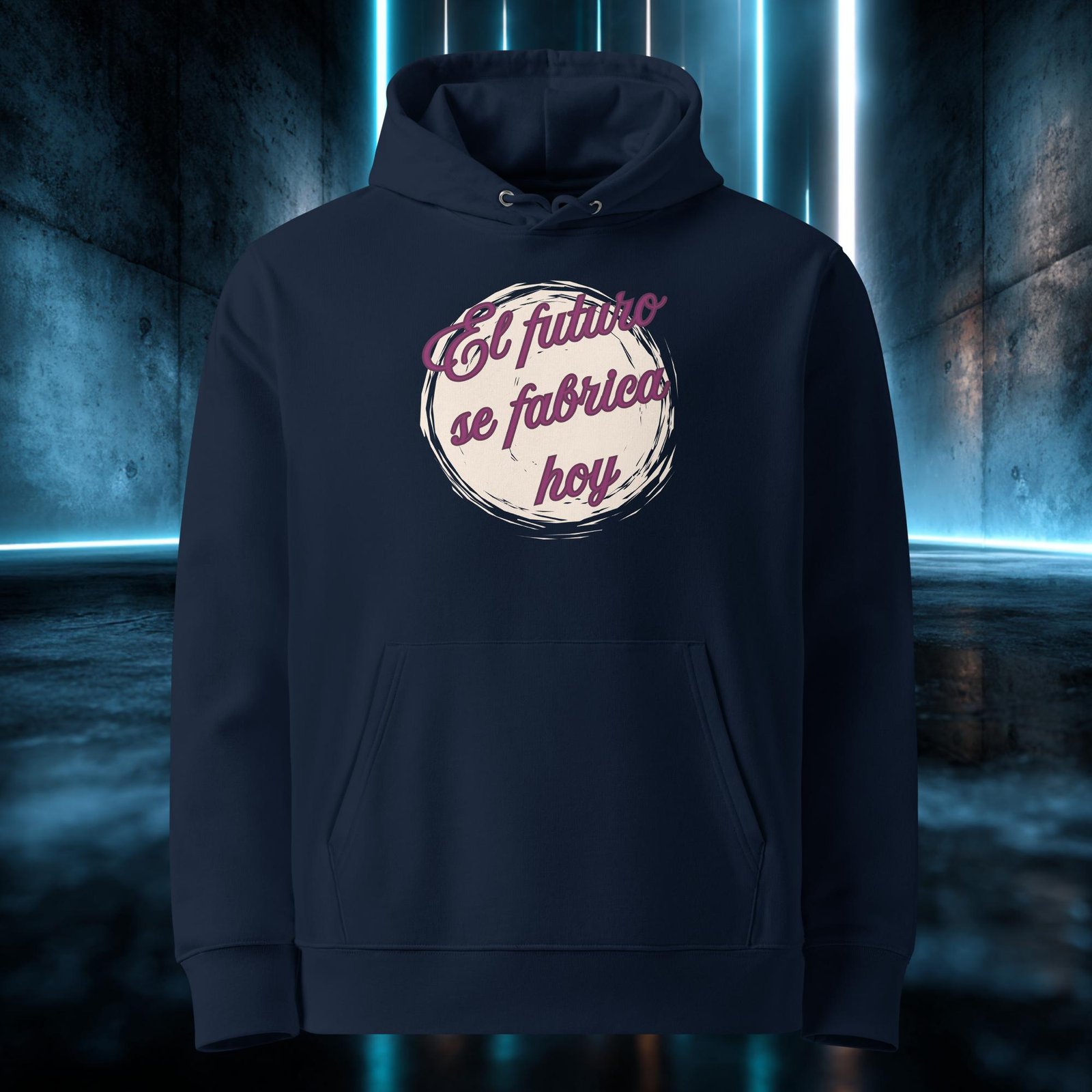 Sudadera orgánica con diseño El Futuro Se Fabrica Hoy — color 2