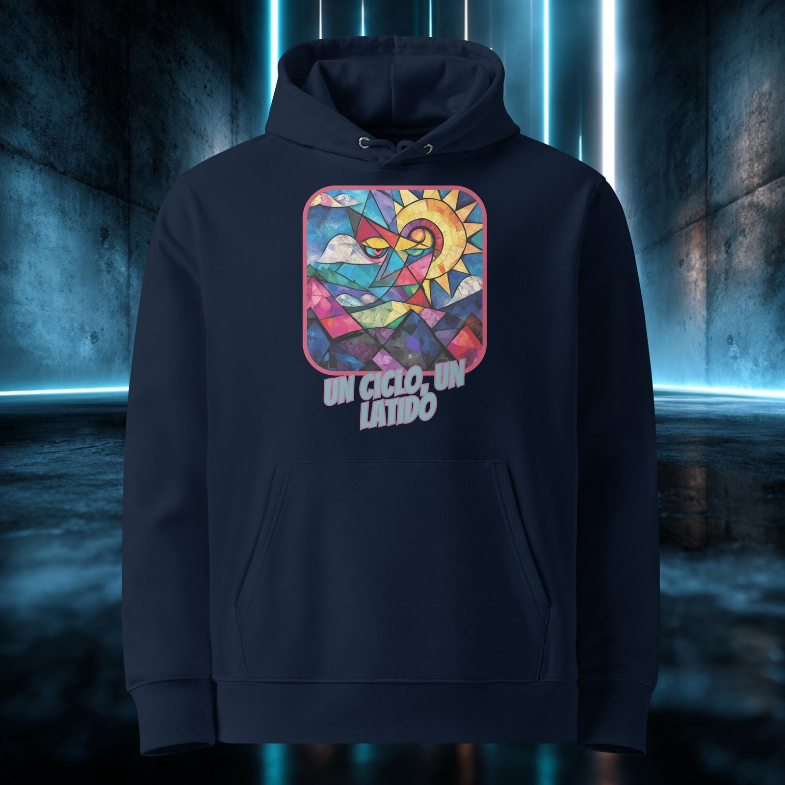 Sudadera orgánica con diseño Un Ciclo, un Latido — color 2