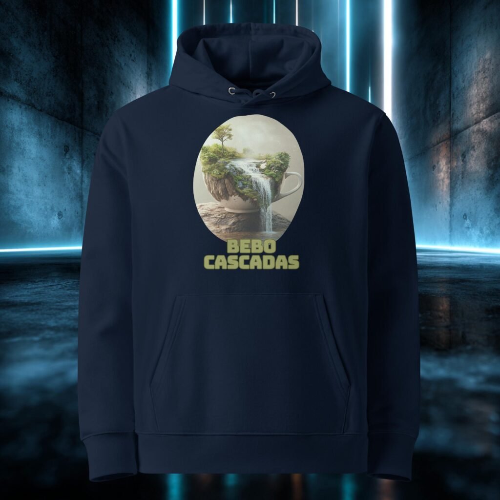 Sudadera orgánica con diseño Bebo Cascadas